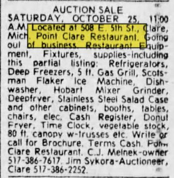 Point Clare Drive-In - Oct 1975 Auction (newer photo)
